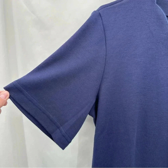 Lombardi Womens Top Large Blue Short Sleeved - Picture 4 of 8